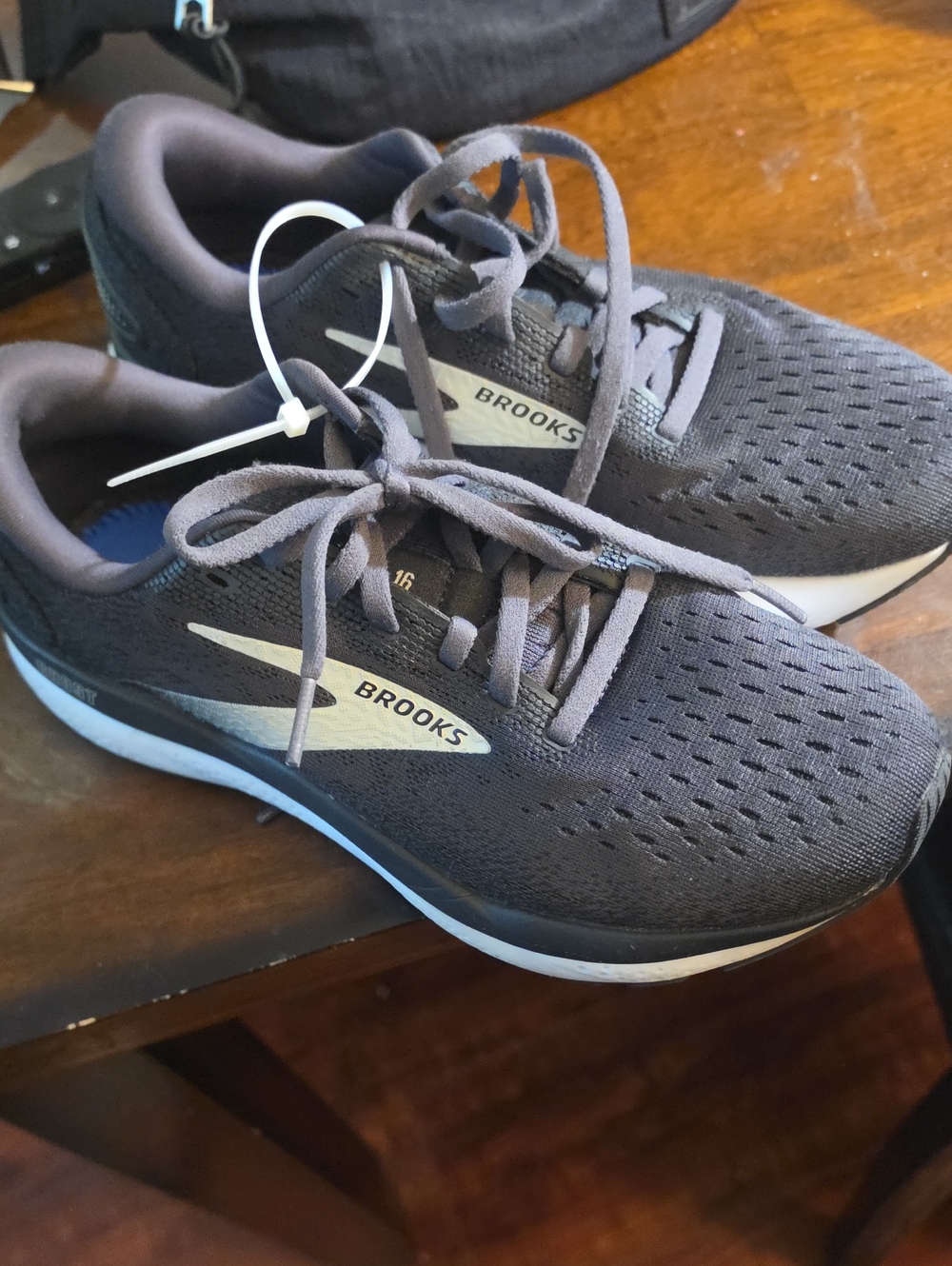 Brooks Men’s Athletic Shoes in Dark Gray with White Accents